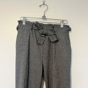 3/$25 Ambiance Gingham Stretch Pull On Tie Pants sz S
